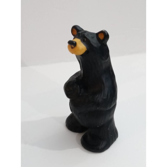 Vintage Black Bear Family Resin Figures Set of 4 Boyd Bear Foot & Other (b9) - Picture 5 of 7